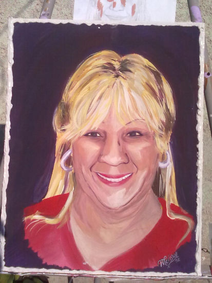 la señora Acrylic Panel Portrait