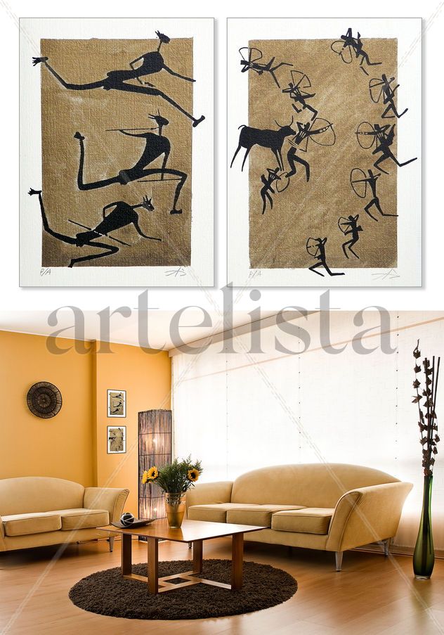 Ancestral Revisited 4 & 5 (two pieces) / Gold
