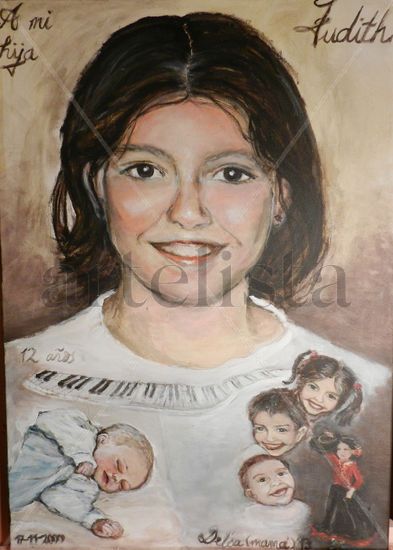 Regalo para mi hija Acrylic Canvas Portrait