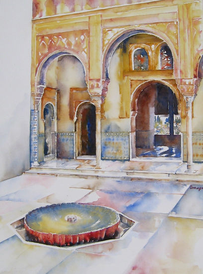 Comares' Palace by Amapola Herrera Watercolour Paper Others