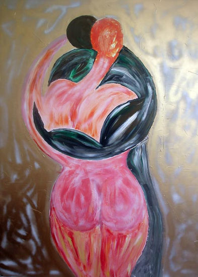 El beso Acrylic Canvas Figure Painting