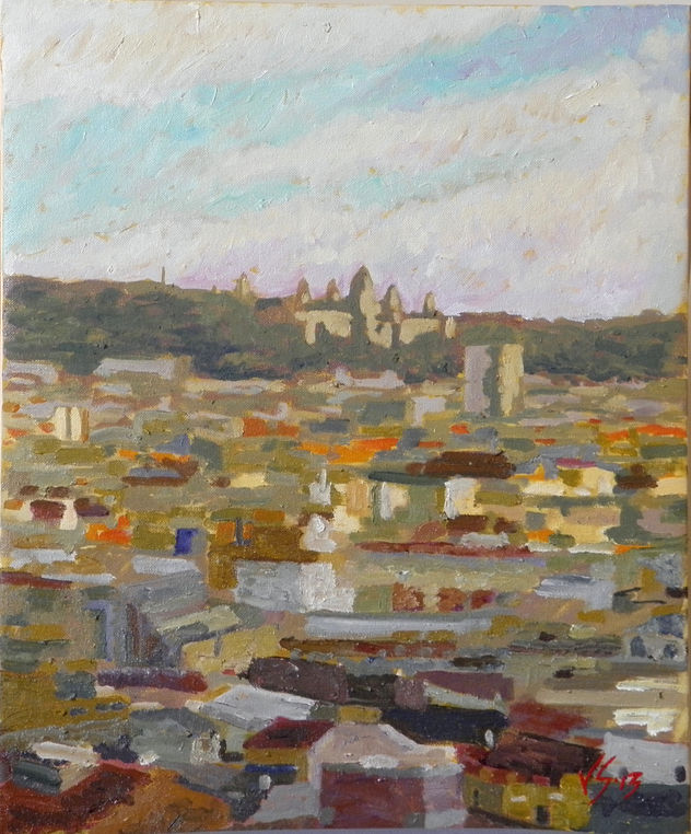 Museu Nacional d'Art de Catalunya al vespre
