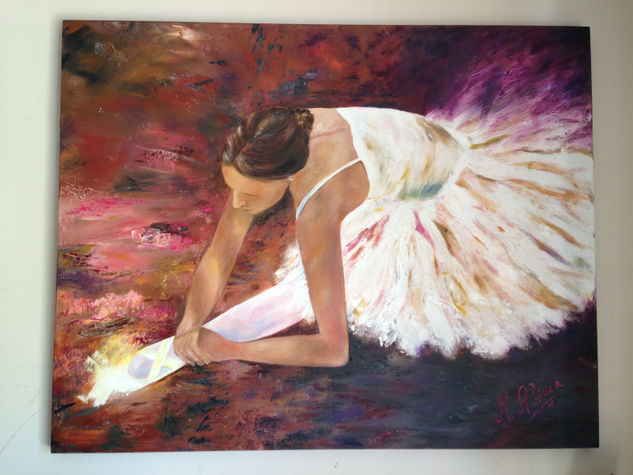 Bailarina Mixed media Canvas Figure Painting