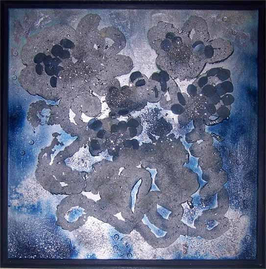 Lapsus en azul y plata Mixed media Canvas Others