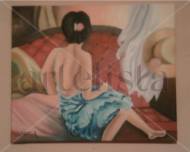 mademoiselle Oil Canvas Figure Painting