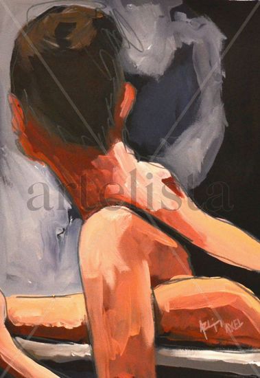 En la barra Oil Card Figure Painting