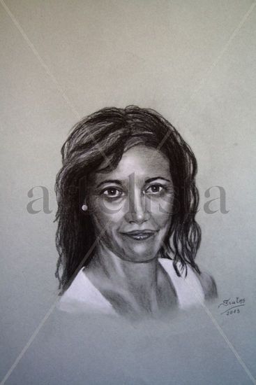 Retrato de Mujer Carboncillo