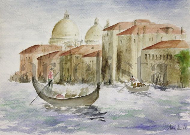 Gondola en venecia Watercolour Paper Landscaping