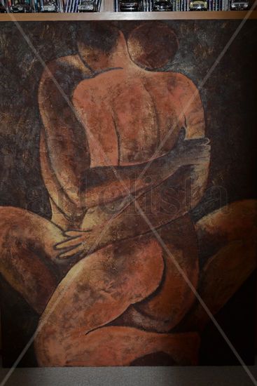 Homenaje a el abrazo Ricardo Martínez Acrylic Canvas Nude Paintings