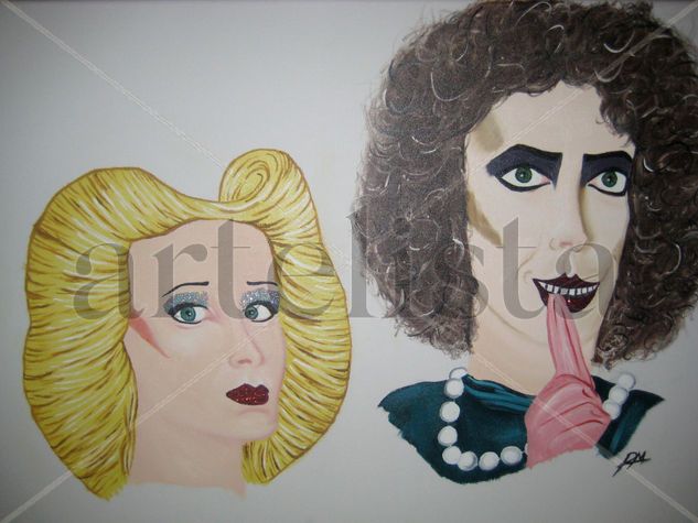 Hedwig and Dr.Frank Oil Canvas Portrait