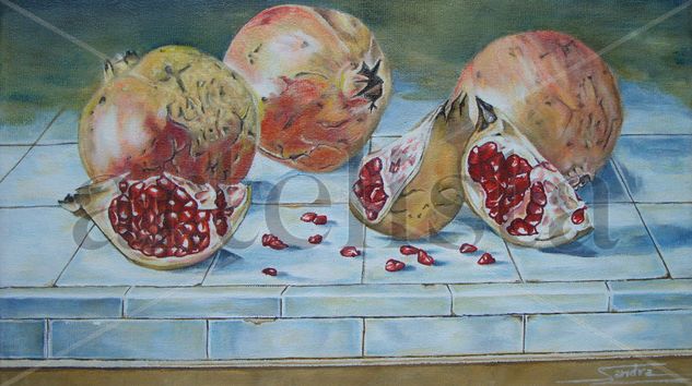 Granadas Oil Canvas Still Life Paintings