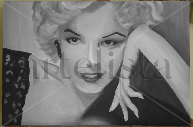 Marilyn Oil Canvas Portrait