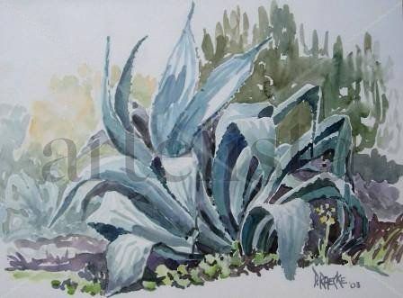 Aserrada Watercolour Card Landscaping