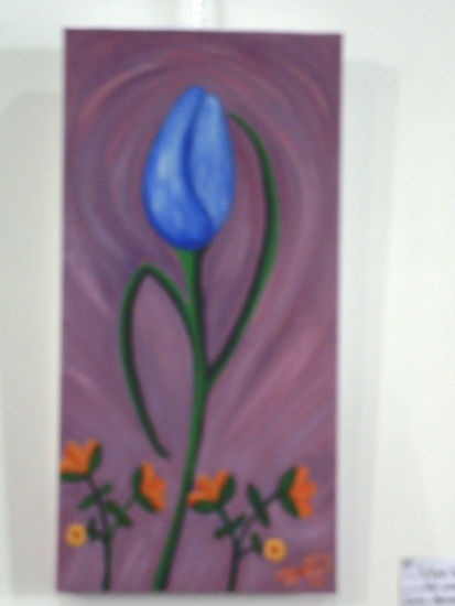 Tulipan Bailarin Oil Canvas Floral Painting