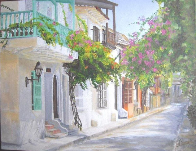 Primavera en Cartagena Oil Canvas Landscaping