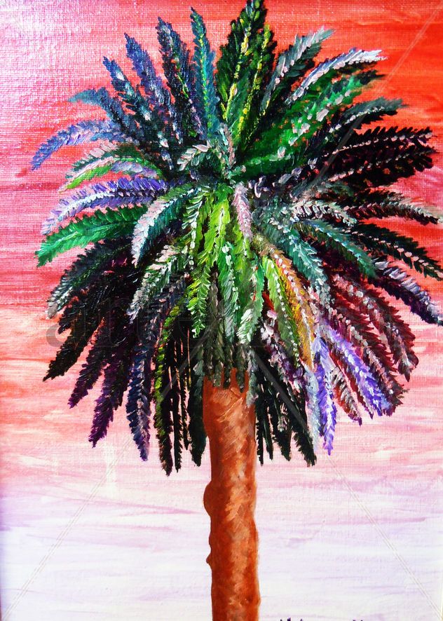 PALMERA AL AMANECER