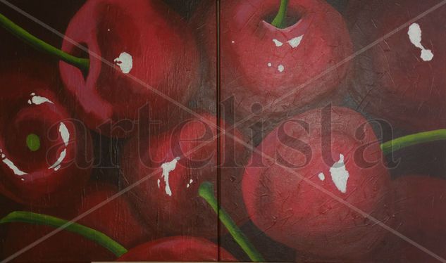 cerezas Acrylic Canvas Others