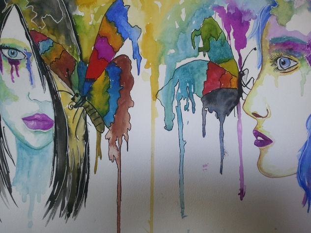 caras Watercolour Paper Portrait