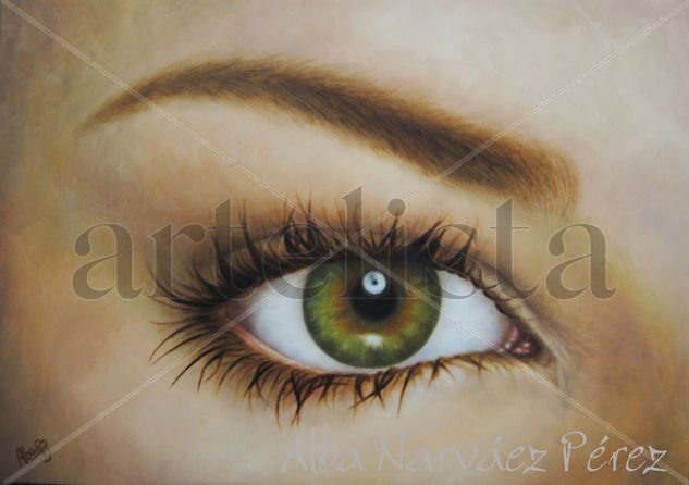 Mirada Oil Canvas Portrait