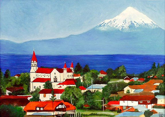 Puerto Varas Oil Panel Landscaping