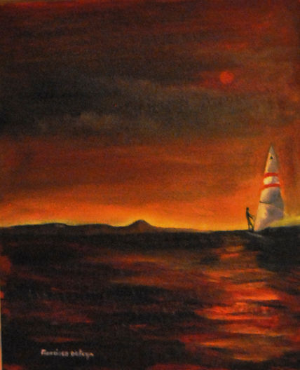 Vela en la noche