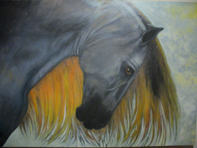 Caballo de Orpheo Oil Canvas Landscaping