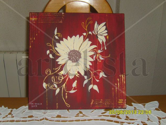 Alegria Acrylic Canvas Floral Painting