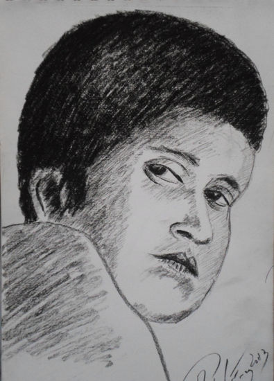 lucas, año 2004, constitución, chile., Charcoal