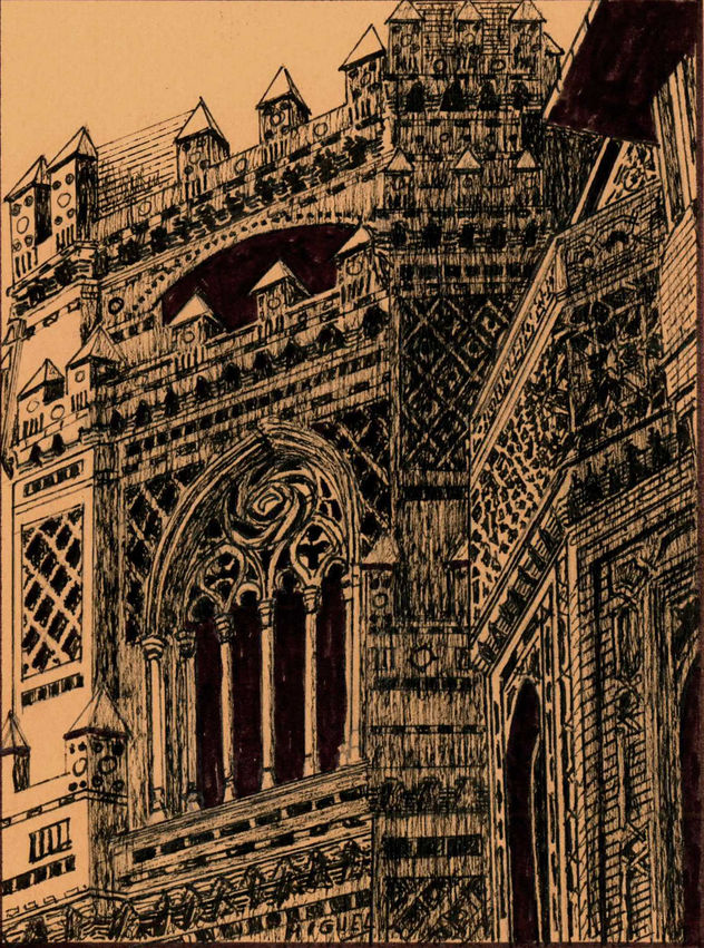 La Seo de Zaragoza. Detalle del ábside mudéjar