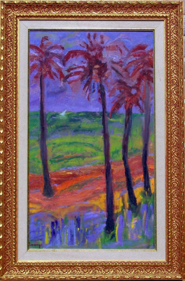 Pequeñez  blanca en el horizonte Oil Canvas Landscaping