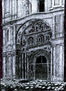 Iglesia de Santa Engracia de Zaragoza. Detalle de la portada