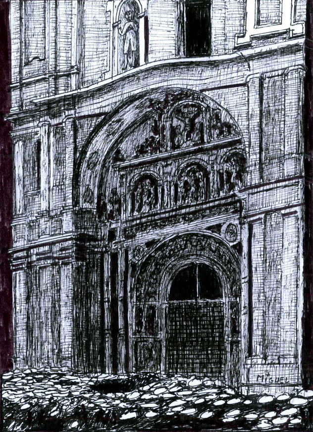 Iglesia de Santa Engracia de Zaragoza. Detalle de la portada