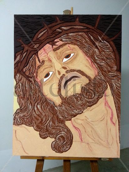 Cristo de la Agonía. Cuenca Collagraphy