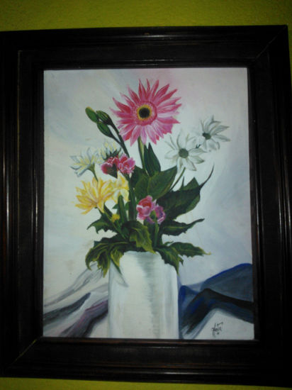 flores Acrylic Paper Floral Painting