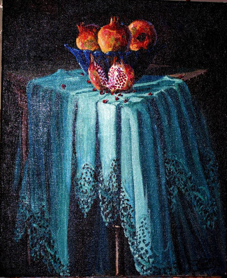 GRANADAS Oil Canvas Still Life Paintings