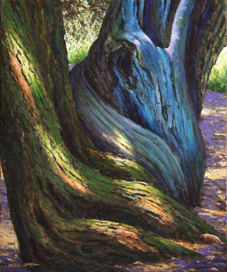 Tronco de olivo nº 4 / Olive tree trunk nº 4 Oil Canvas Landscaping