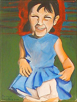 Susi Acrylic Textile Figure Painting