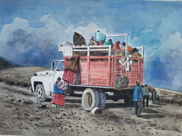 Camión en la Cordillera