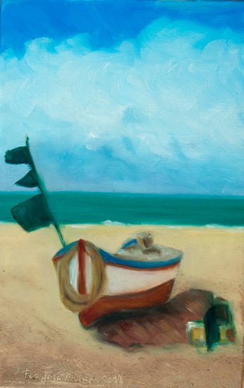 Buen día Oil Canvas Marine Painting