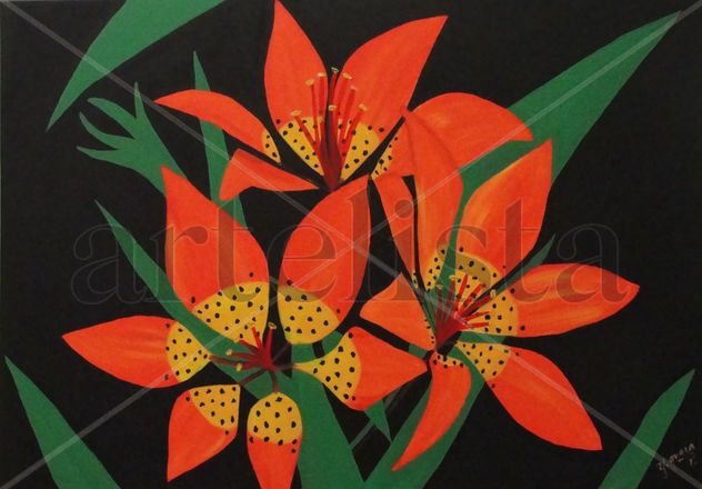 Flores en la noche