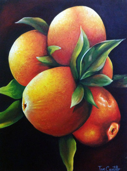 Naranjas sabrosas Acrylic Canvas Still Life Paintings