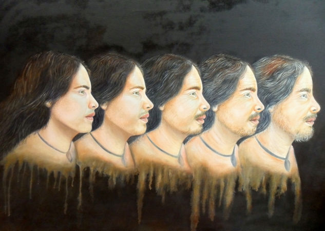 Evolución Oil Canvas Portrait