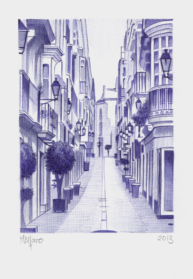 "Calle San Francisco" Serie Calles Cádiz XXXIV