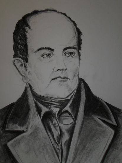 Andres  Bello.,( Luis agurto, CONSTITUCION, CHILE) Carboncillo