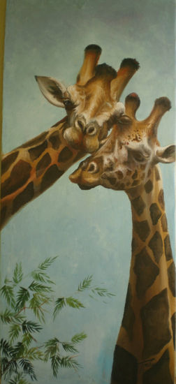 Jirafas Oil Canvas Animals