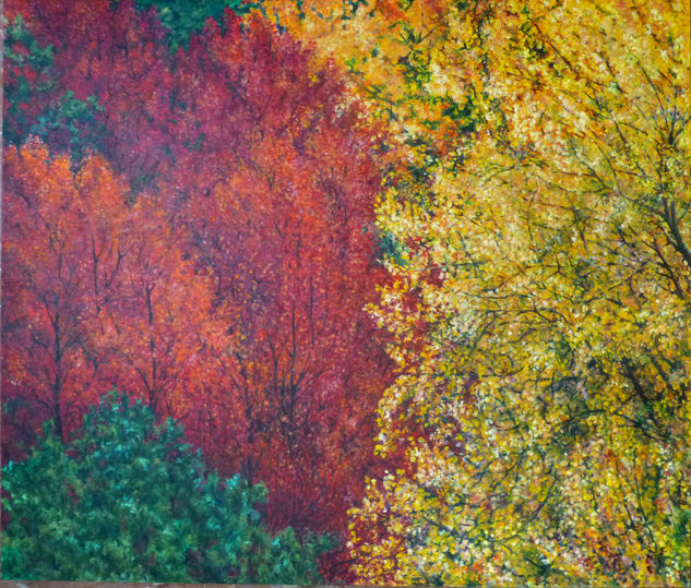 Otoño en Cirat Oil Panel Landscaping