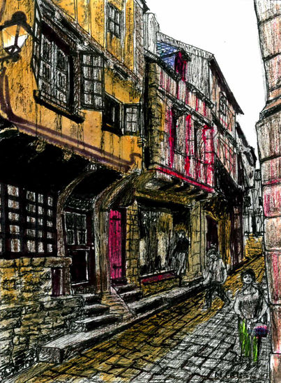 Casa Bretona, Vannes, Francia Ink