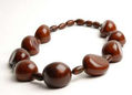 Collar Opal 9 cafe, Tagua y Camajuro
