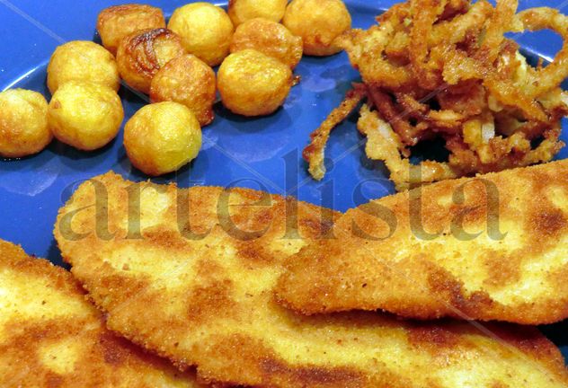 Pescado empanado