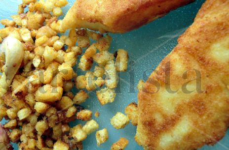Pescado con migas